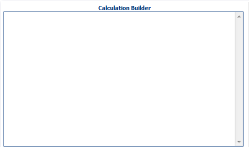 1. Calculation Builder