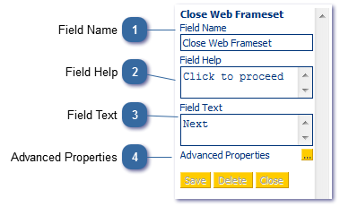 Close Web Frameset