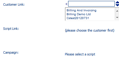 4. Link Customer, Script and Campaign