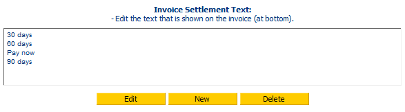 2. Invoice Settlement Text