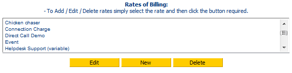 3. Rates of Billing (Fixed, Variable and Event)