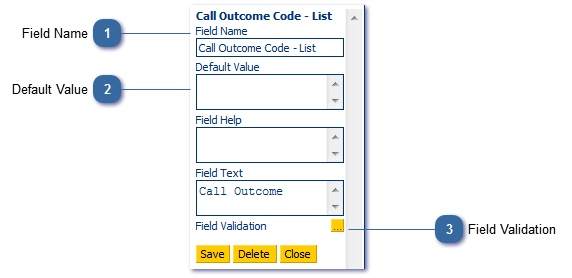 Legacy - Call Outcome Code - List (Outbound)