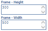 4. Frame Height and Width