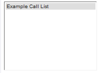 2. Existing Call Lists