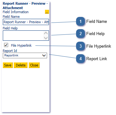 Report Runner - Preview - Attachment