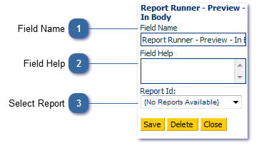 Report Runner Controls