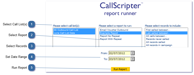 Running Outbound Reports