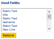 1. Used Fields