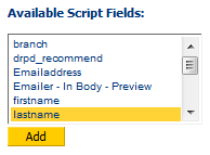 3. Available Script Fields