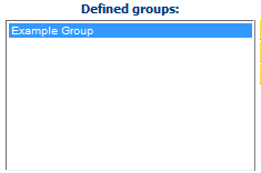1. Defined Groups